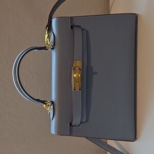 Mini Sellier Kelly Crossbody Bag Top Handle w/ Gold Hardware